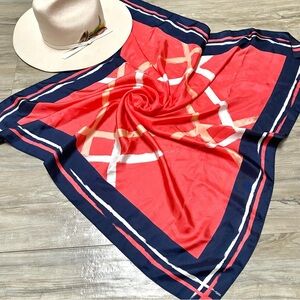 Banana Republic SILK scarf/wrap w equestrian vibe